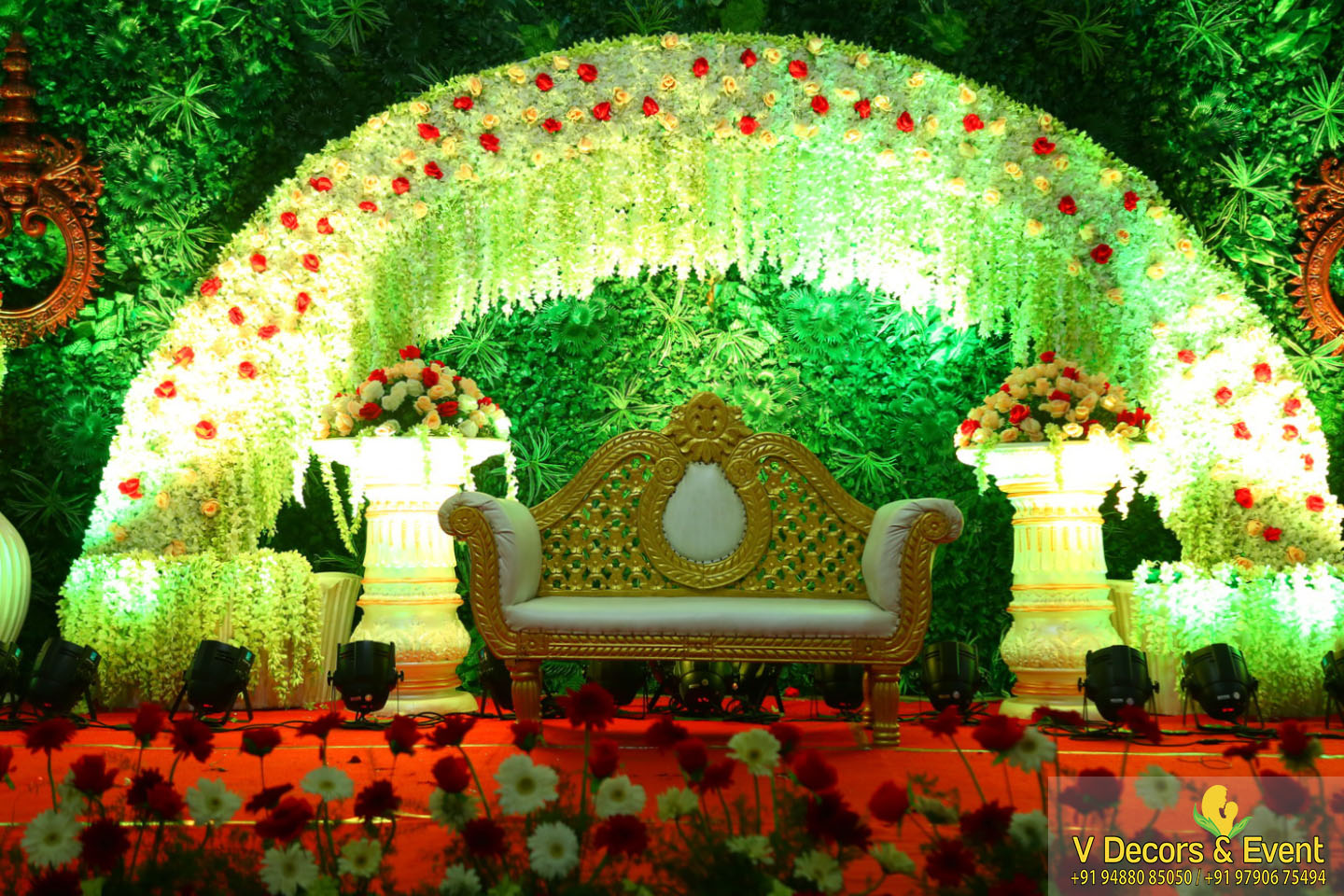 reception decoration sai baba thirumana nilayam pondicherry