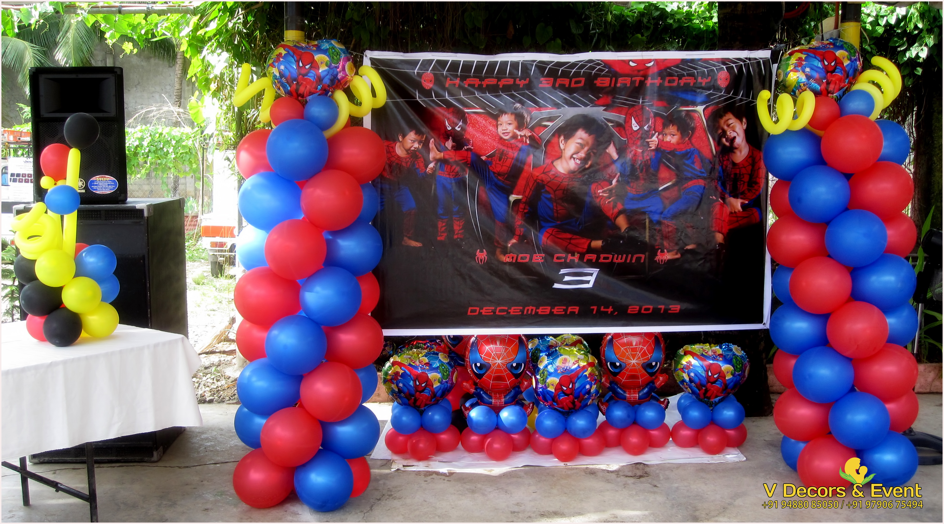  Themed  Birthday  Spiderman  Decorations  pondicherry 